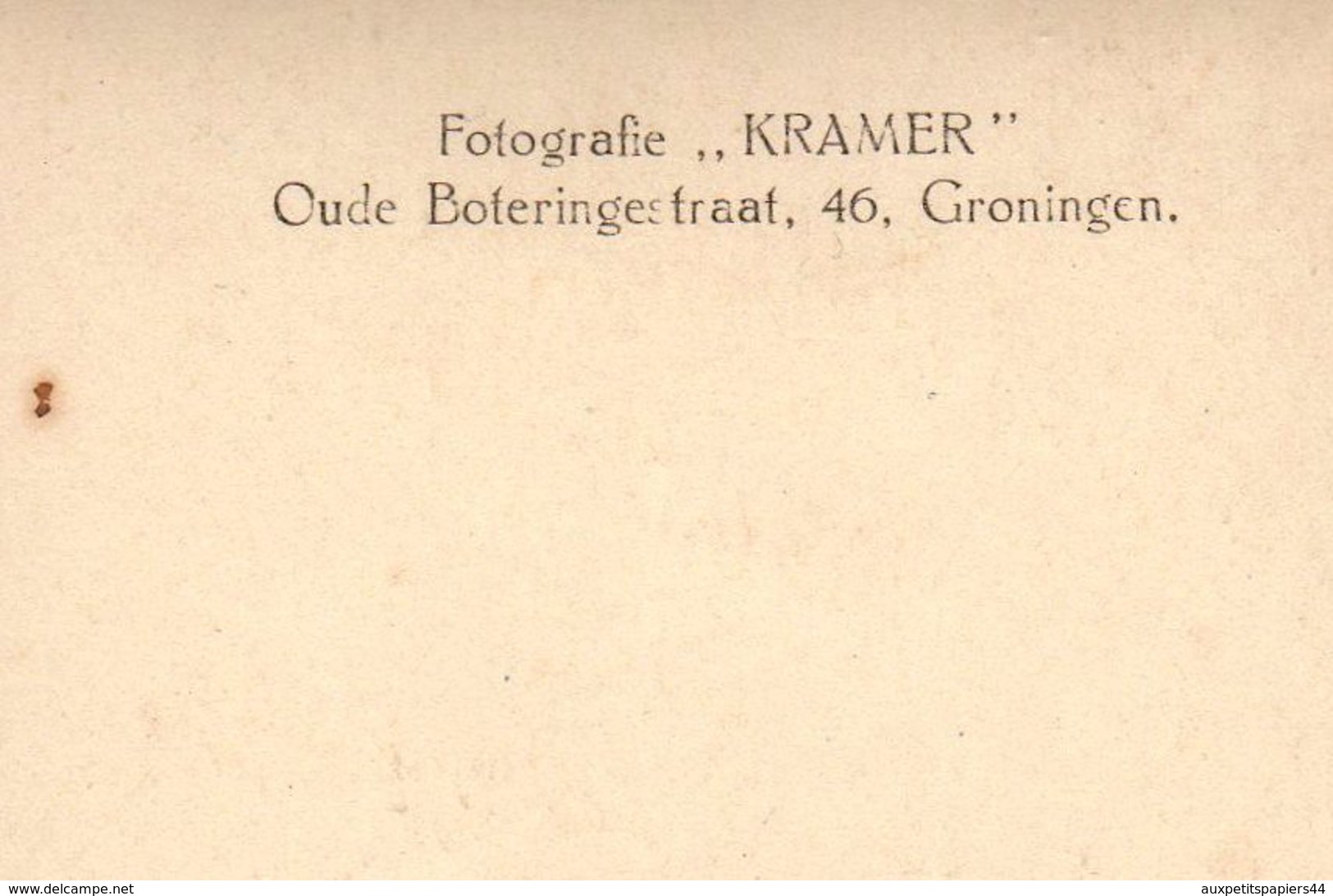 Carte Photo Originale Pays-Bas - Groningen  " Kramer " Photographe De La Ville De Groningue & Groupe D'individus 1920/30 - Personnes Anonymes