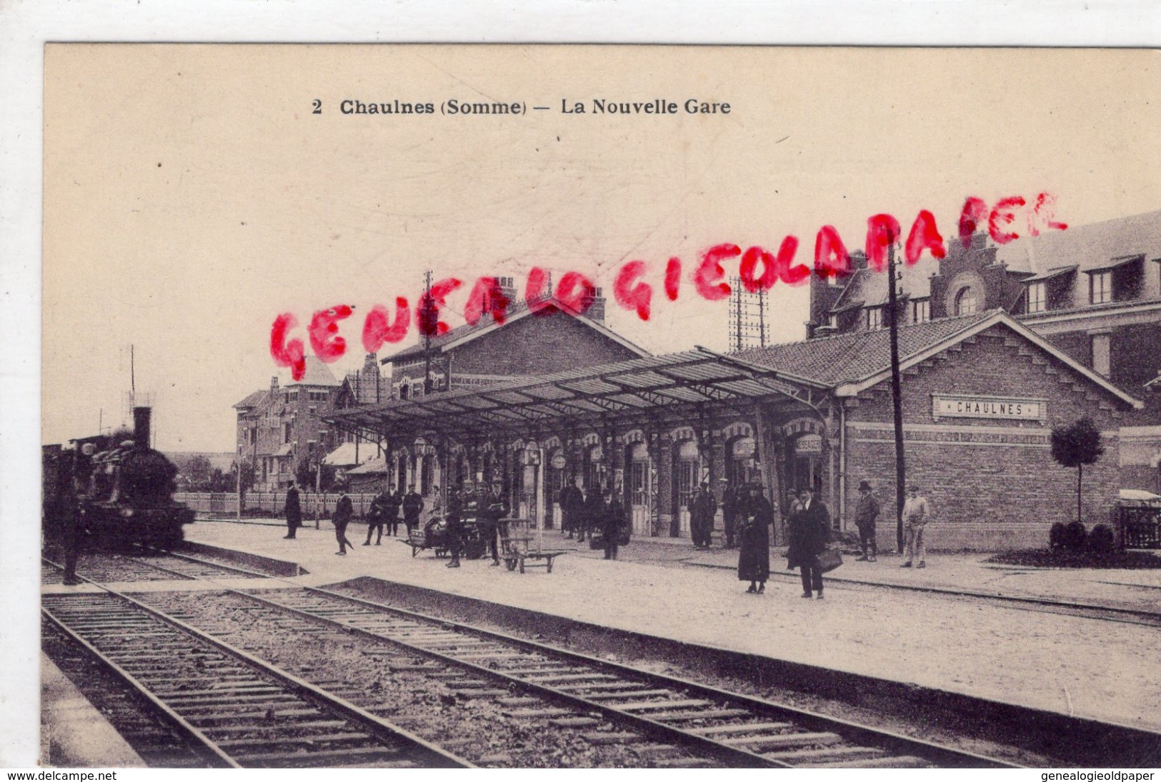 80 - CHAULNES - LA NOUVELLE GARE  1925 - Chaulnes