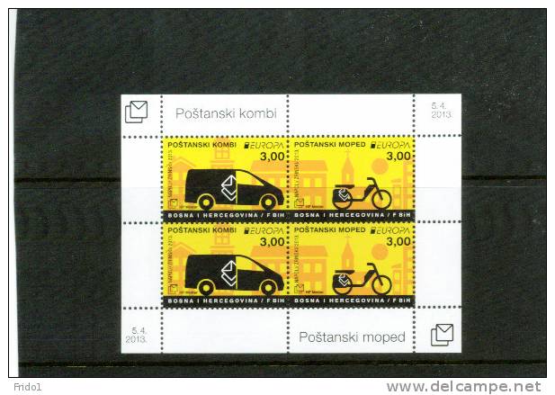 Bosnien&Herzegowina Kroatische Post Mostar 2013 Europa Cept Block Postfrisch / MNH - 2013