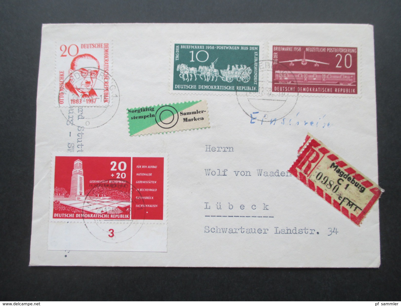 DDR Belegeposten 1958 - 1976 FDC / Einschreiben / Satzbriefe / Blocks / ZD usw. 100 Belege! Stöberposten / Fundgrube?!