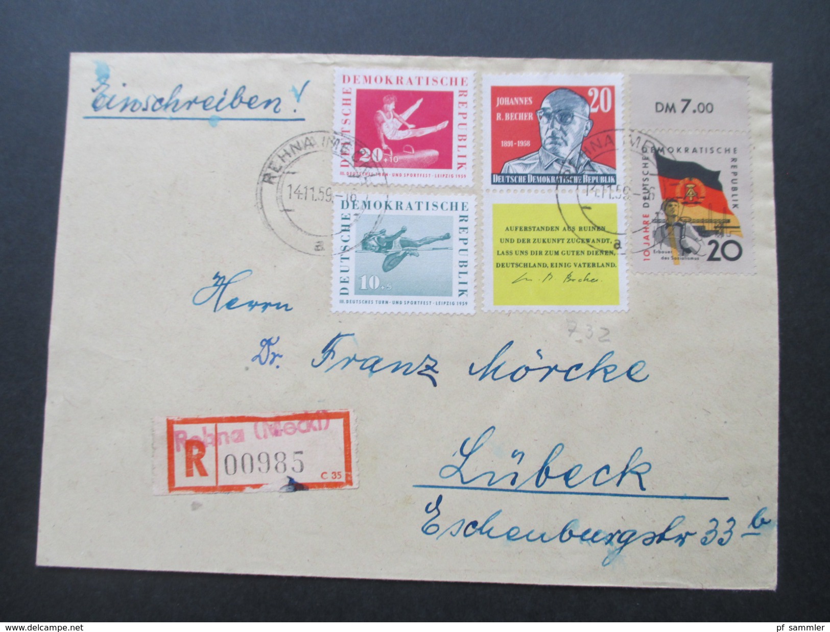 DDR Belegeposten 1958 - 1976 FDC / Einschreiben / Satzbriefe / Blocks / ZD usw. 100 Belege! Stöberposten / Fundgrube?!