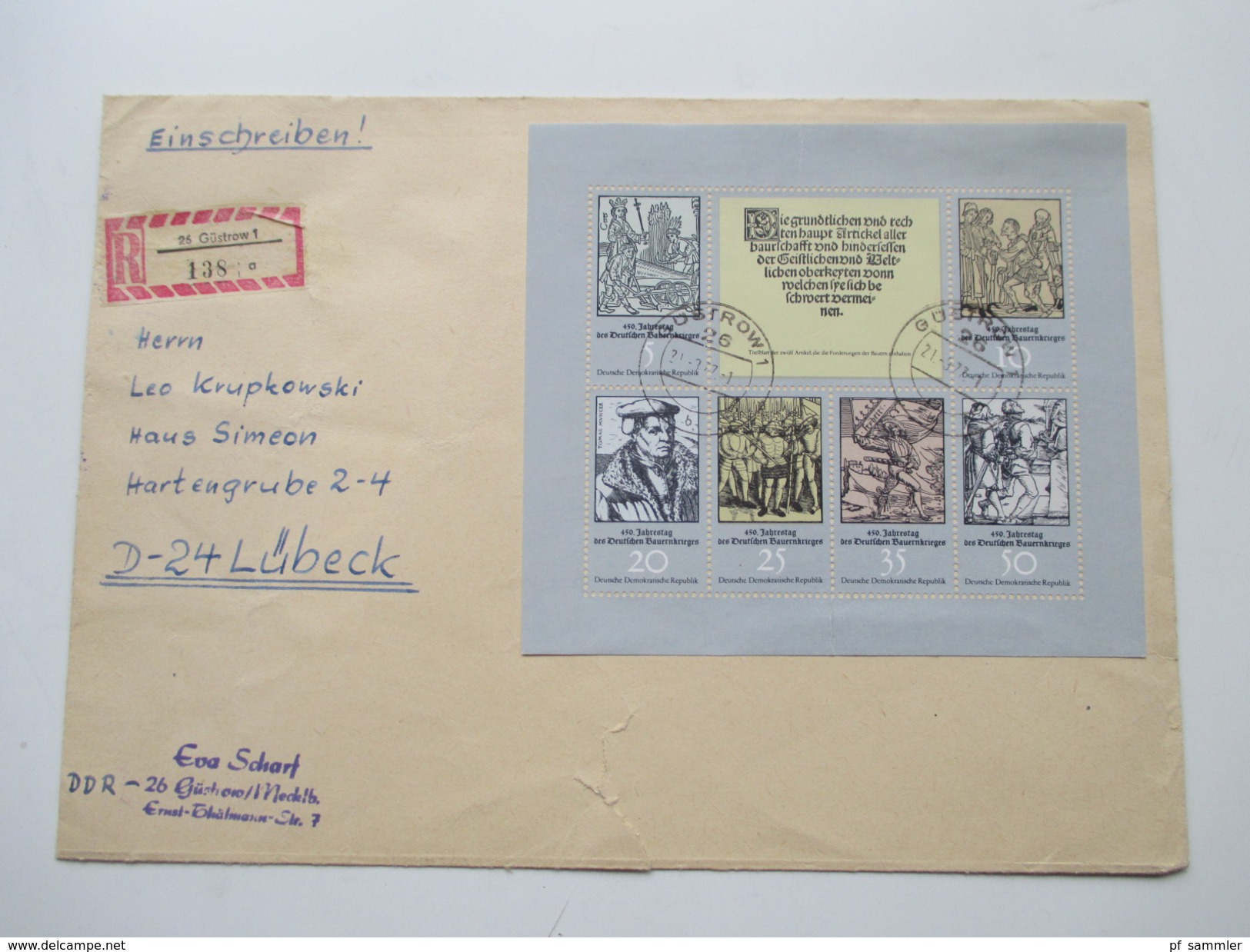 DDR Belegeposten 1958 - 1976 FDC / Einschreiben / Satzbriefe / Blocks / ZD usw. 100 Belege! Stöberposten / Fundgrube?!