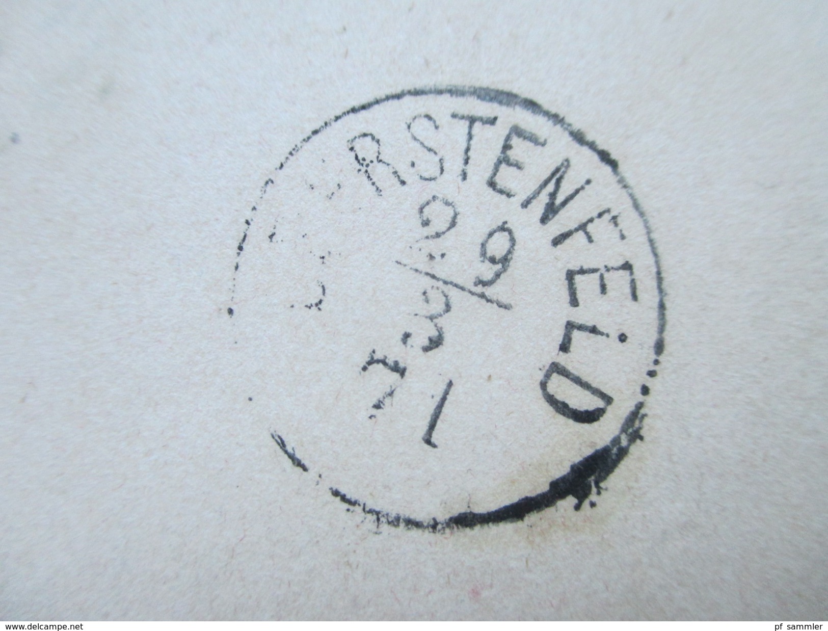 Altdeutschland Württemberg Stempel K1 Oberstenfeld Dienstpost / Militär (1. Zug Usw..) Viele Unterschriften! 1871 - Briefe U. Dokumente