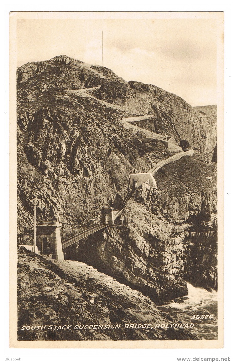 RB 1129 - Postcard - South Stack Suspension Bridge - Holyhead Anglesey Wales - Anglesey