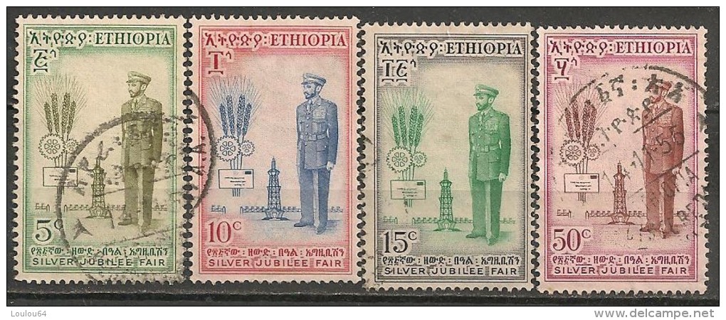 Timbres - Afrique - Ethiopie - Silver Jubilee Fair - 1955 - Série Complète De 4 Timbres - - Ethiopie