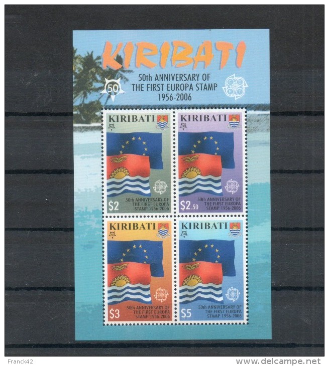 Kiribati. 50e Anniversaire émission Europa. Bloc - Kiribati (1979-...)