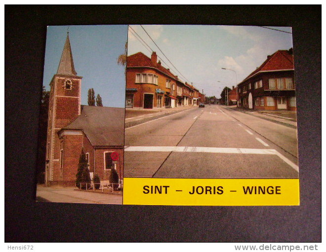 Pstk2985 : Sint Joris Winge - St Joris Kerk En Centrum - Tielt-Winge