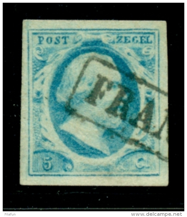 Nederland - 1852 - 5 Cent Willem III, Plaat V - Gebruikt