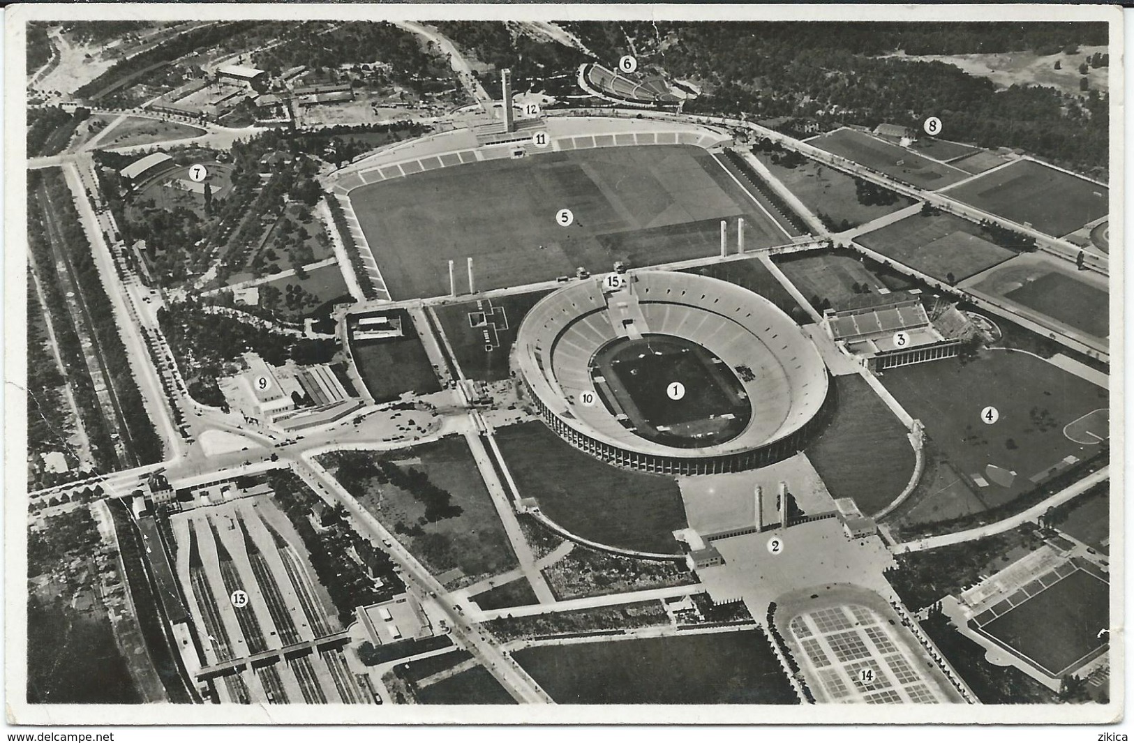 BERLIN OLYMPIC STADION POSTCARD STADIUM STADIO STADE ESTADIO - Stades