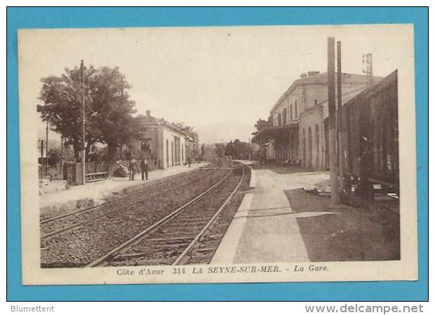 CPA 314 - Chemin De Fer Train La Gare LA SEYNE-SUR-MER 83 - La Seyne-sur-Mer