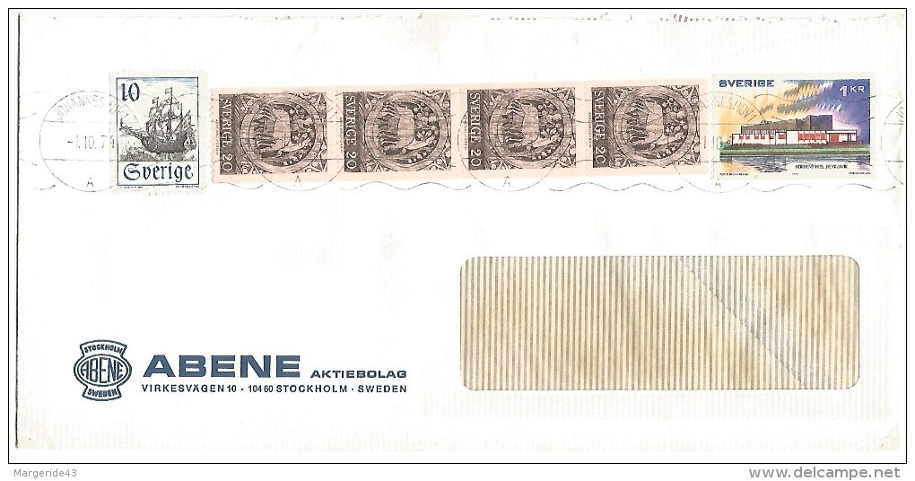 SUEDE LETTRE DE JOHANNESMOV POUR LA FRANCE 1974 - 1930- ... Rollen II