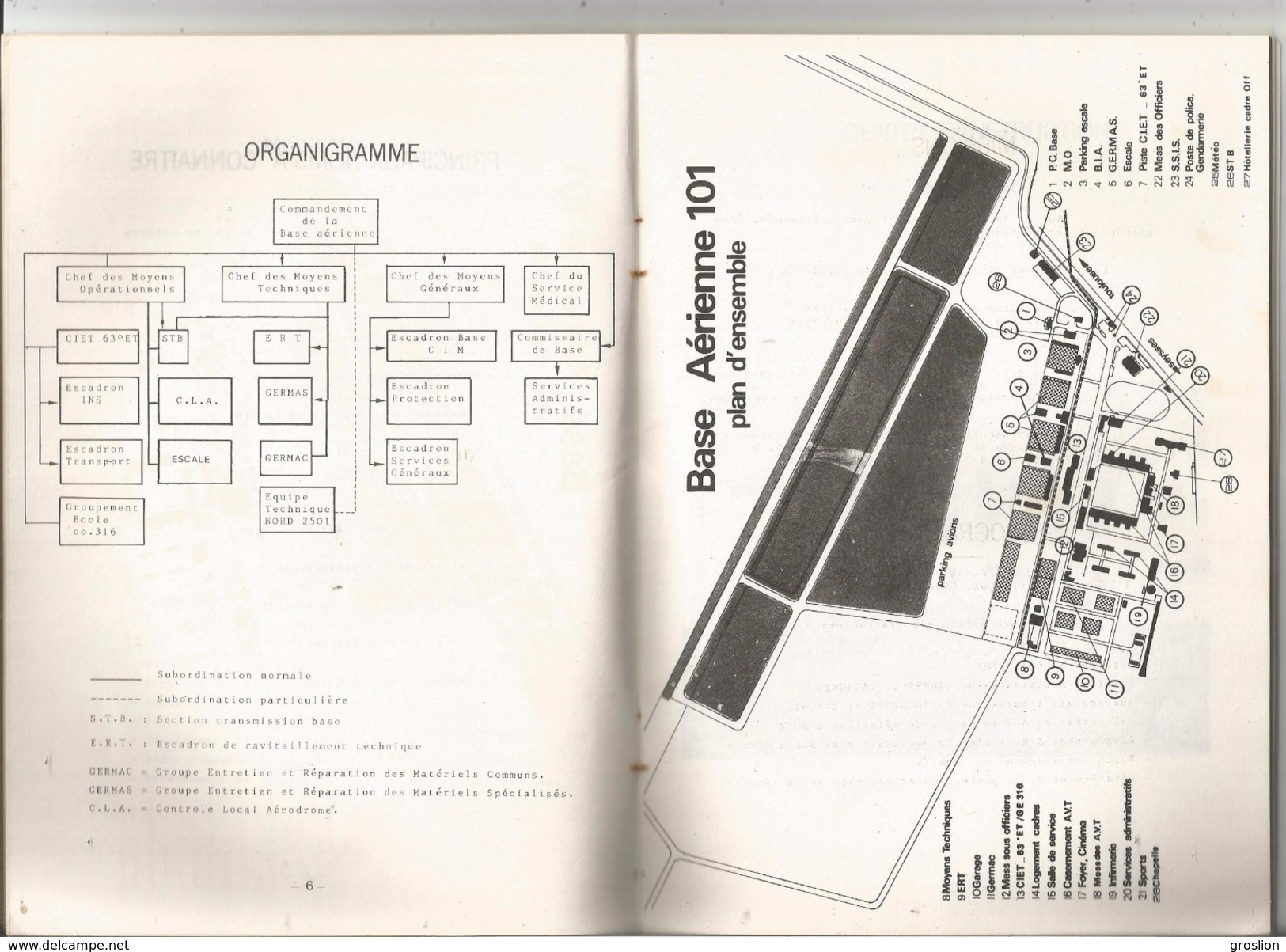 LIVRET MILITAIRE DE LA BASE AERIENNE 101 DE TOULOUSE FRANCAZAL (GUIDE D'ACCUEIL DU CENTRE D'INSTRUCTION MILITAIRE) - Autres & Non Classés