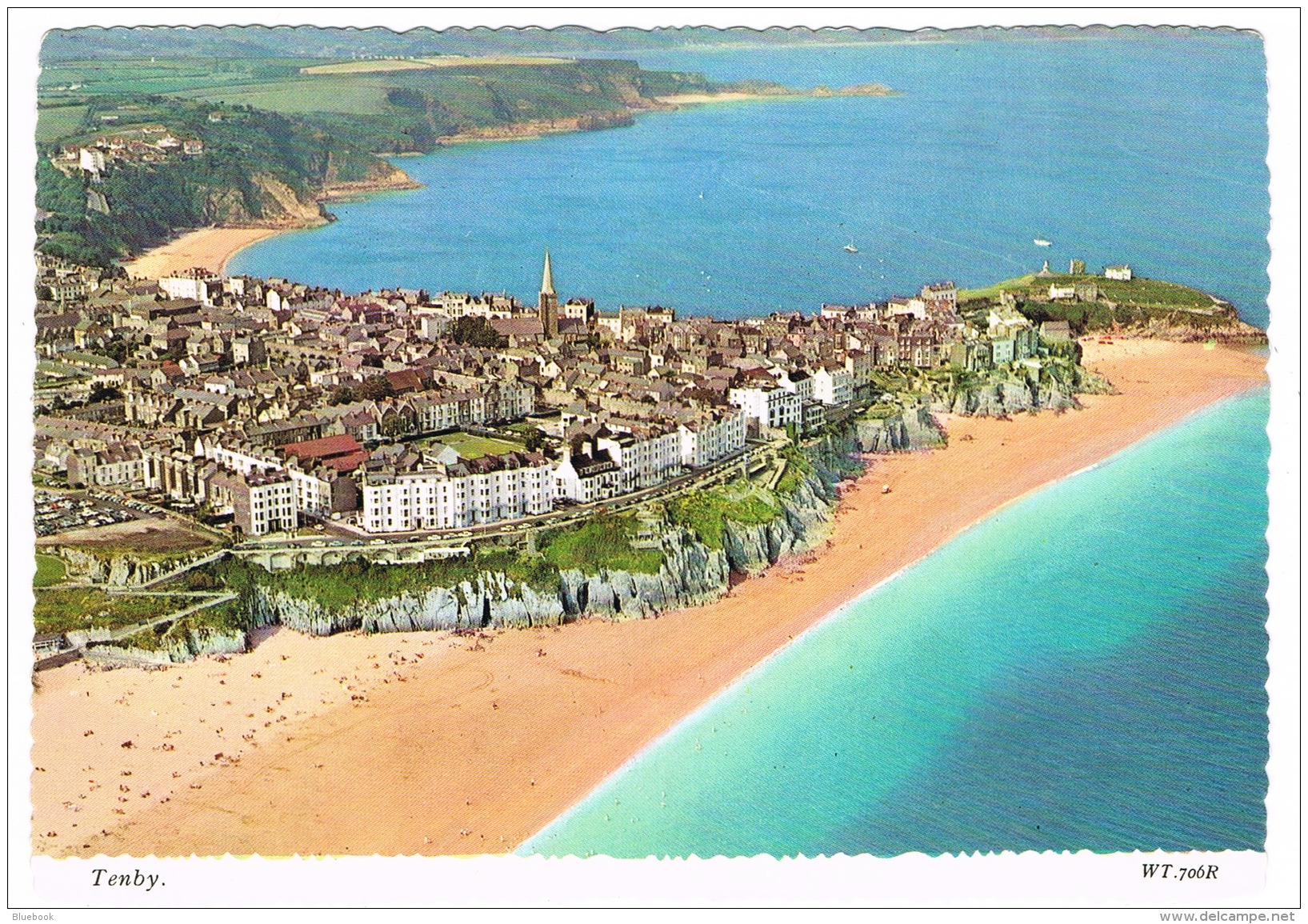 RB 1130 -  Bamforth Postcard - Aerial View Of Tenby - Pembrokeshire Wales - Pembrokeshire