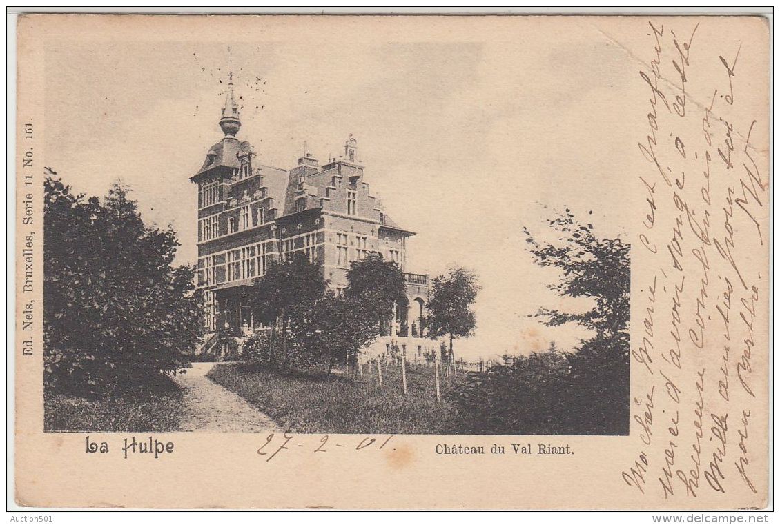 28131g  CHATEAU DU VAL RIANT - KASTEEL - L A Hulpe - 1901 - La Hulpe