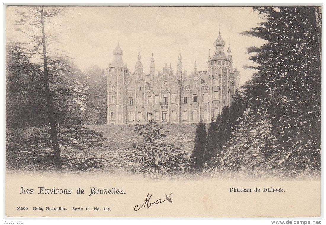 28132g  CHATEAU DE DILBEEK - KASTEEL - 1904 - Dilbeek