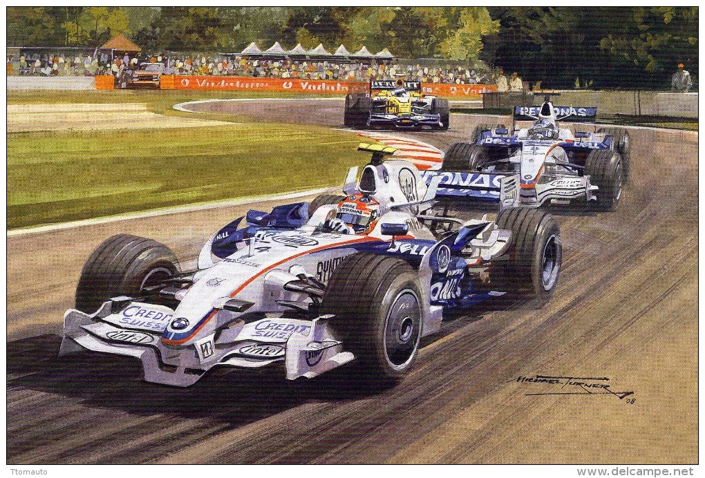 Canadian Grand Prix 2008 (Montreal)  -  Robert Kubica - Nick Heidfeld  (Williams-BMW)  -  Art Card By Michael Turner - Grand Prix / F1