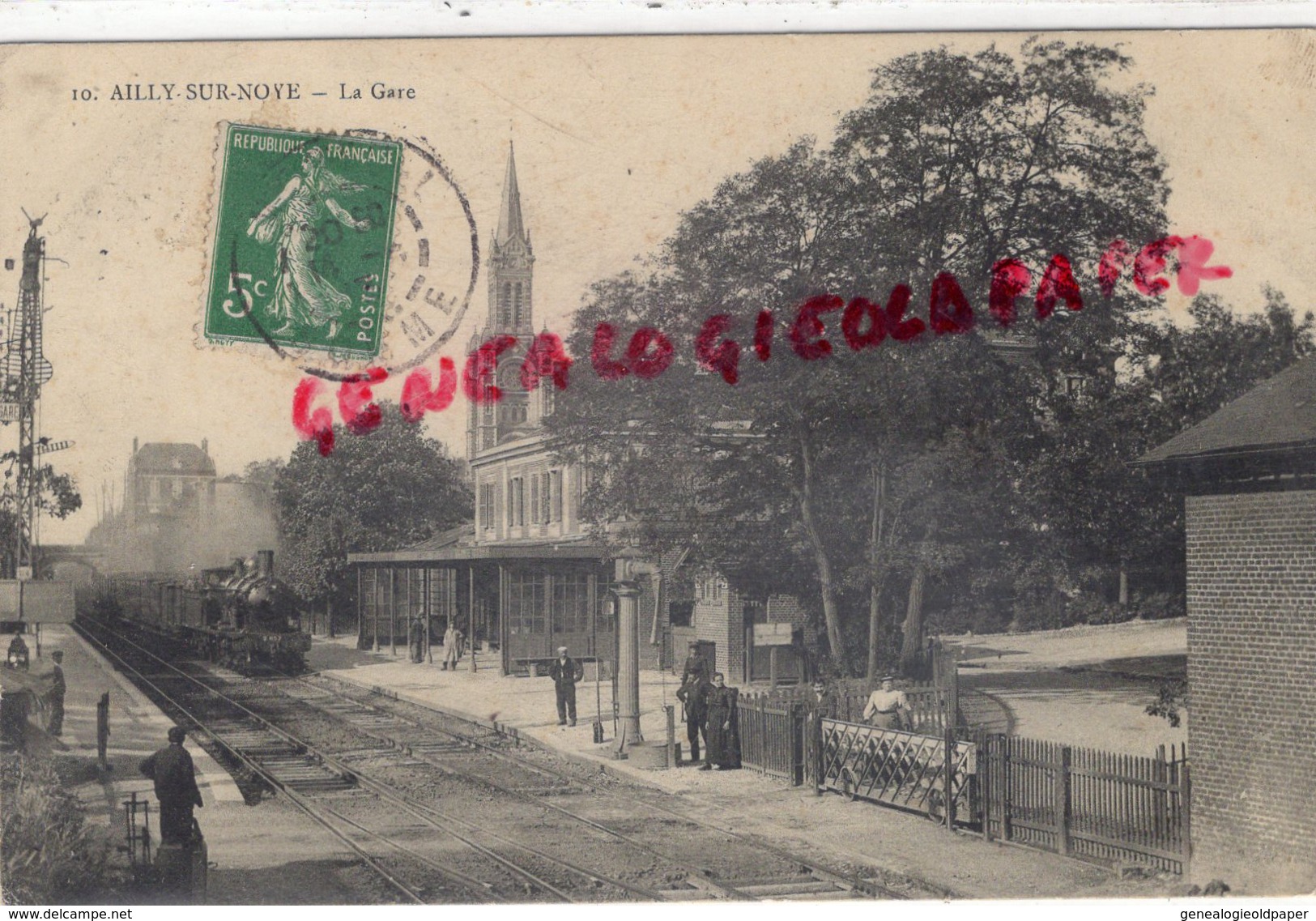 80 -  AILLY SUR NOYE - LA GARE - Ailly Sur Noye