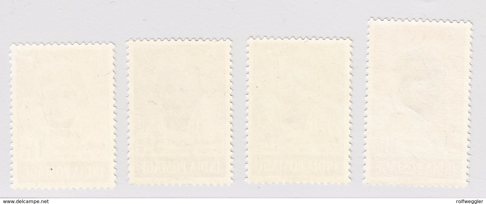 Indien 1948 Serie Gandhi **  Original Gummi, Postfrisch. - Unused Stamps
