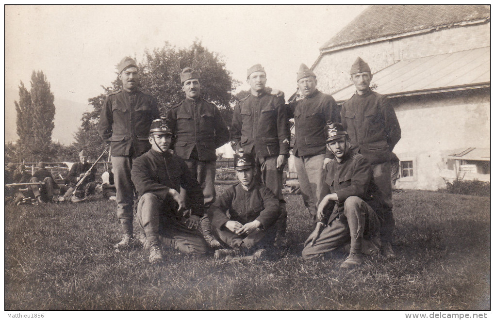CP Photo 1922 BIERE - Soldats Suisses Du 13ème Régiment D'infanterie (A161, Ww1, Wk 1) - Bière