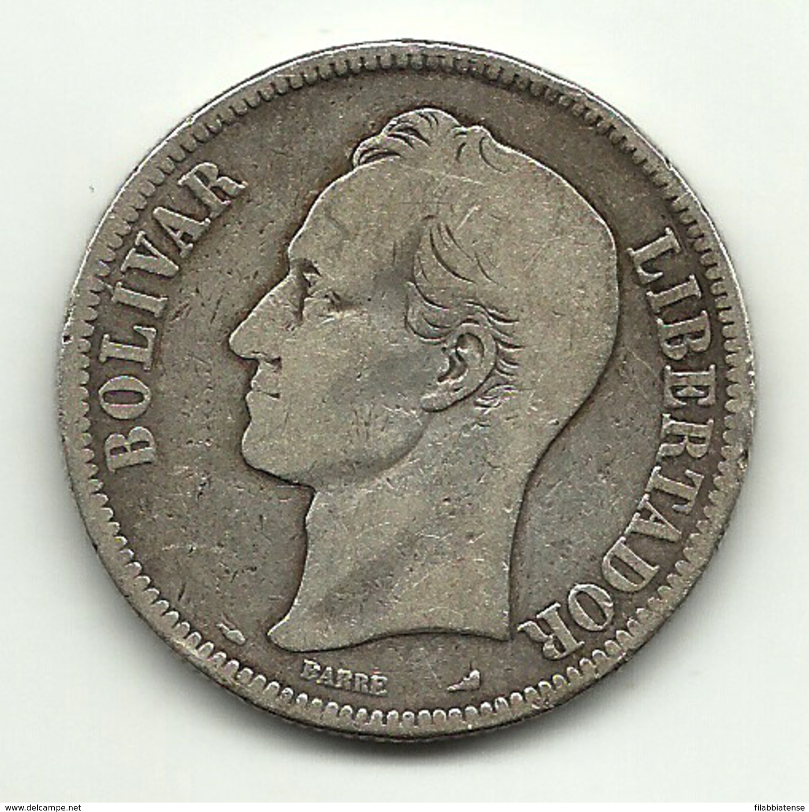 1900 - Venezuela 5 Bolivares, - Venezuela