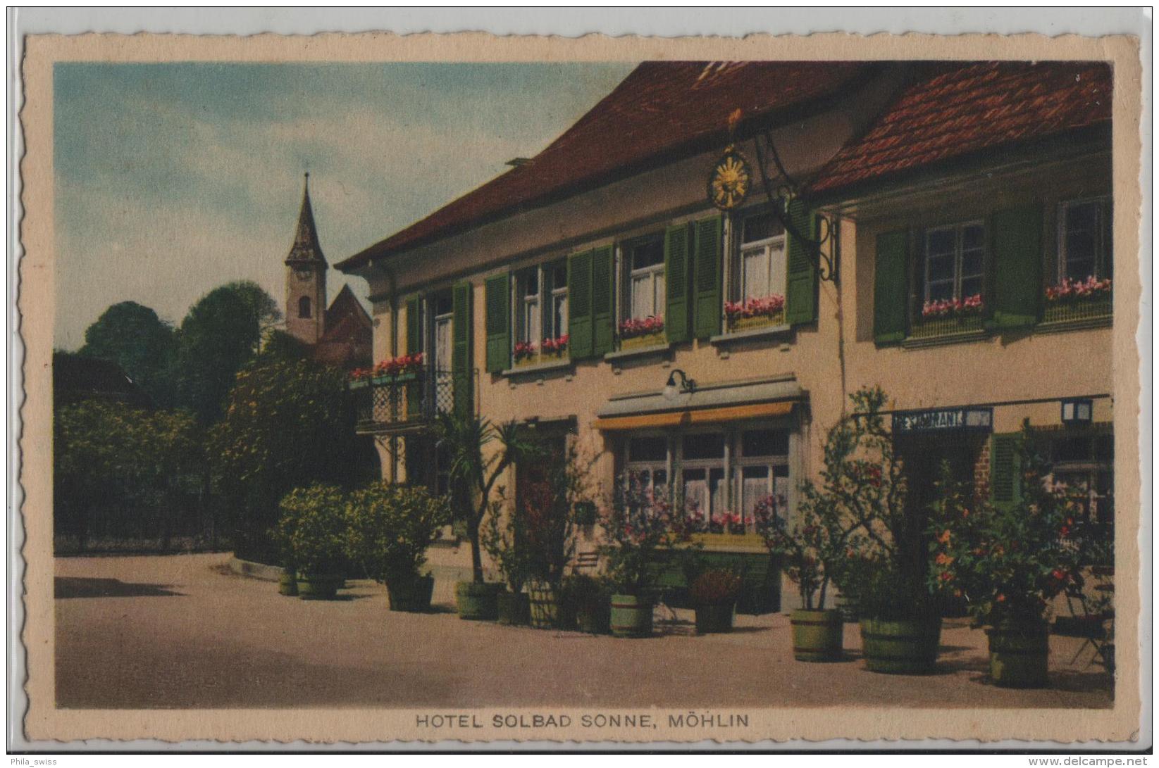 Hotel Solbad Sonne Möhlin - Photo: H. Guggenheim No. 15824 - Möhlin