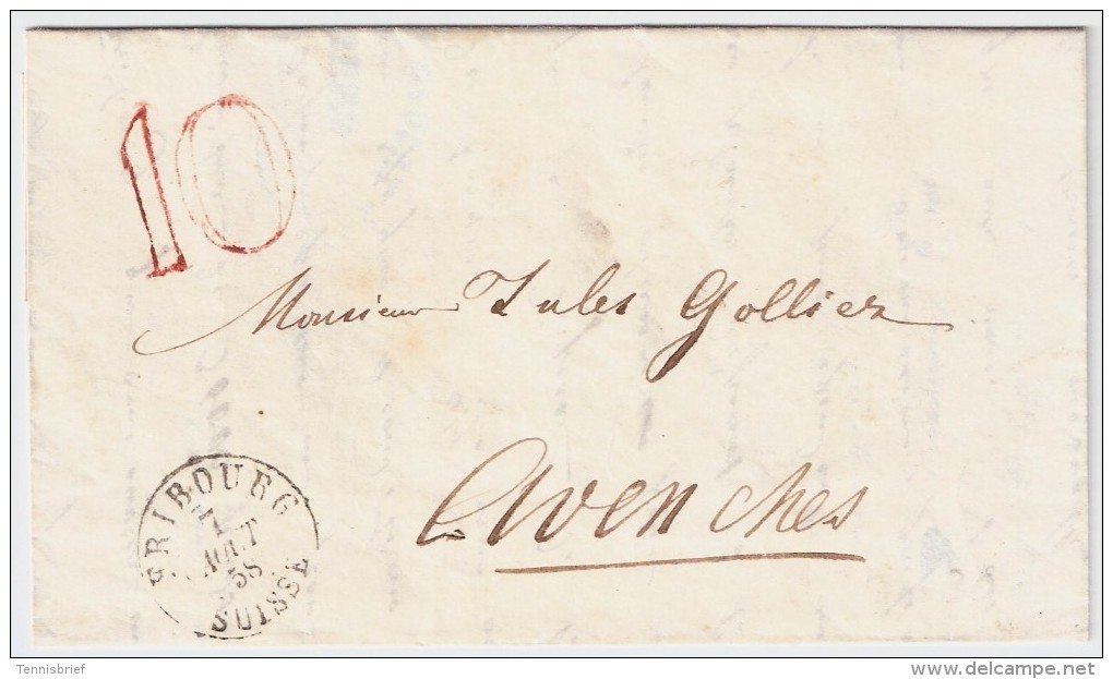 1858, Tax-Stp. " 10 ", #6637 - Briefe U. Dokumente