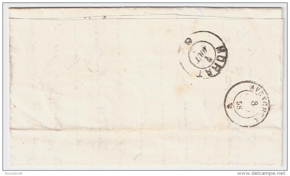 1858, Tax-Stp. " 10 ", #6637 - Briefe U. Dokumente