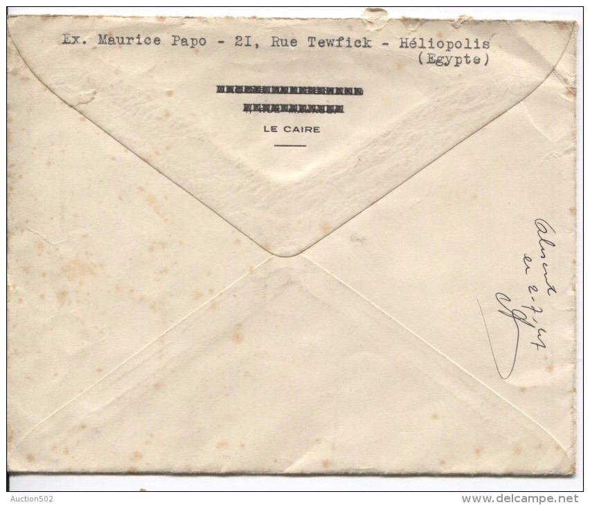 Egypt Registered Air Mail Cover Written From Heliopolis Expres Stamps Postman +Motorcycle C.Cairo 27/6/1947 To Belgium - Lettres & Documents