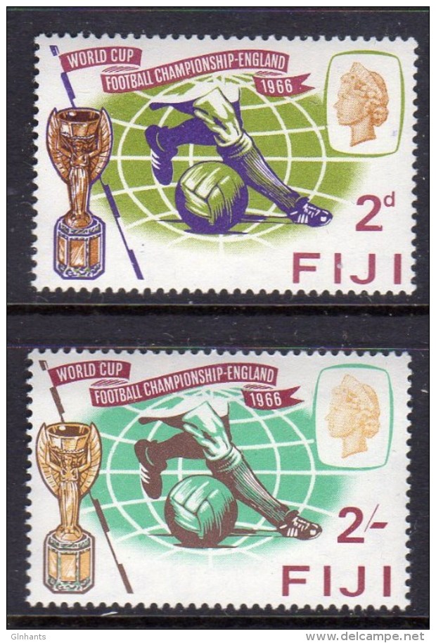 FIJI - 1966 WORLD CUP FOOTBALL CHAMPIONSHIP SET (2V) FINE MNH ** SG 349-350 - 1966 – England