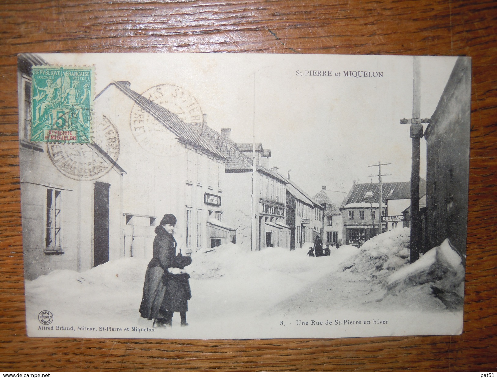 Îles Saint Pierre Et Miquelon - Saint Pierre : Une Rue De Saint Pierre En Hiver - Saint-Pierre-et-Miquelon