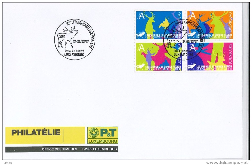 Briefmarkenmesse Koblenz Hirsch Jagd Geweih - Cartas & Documentos