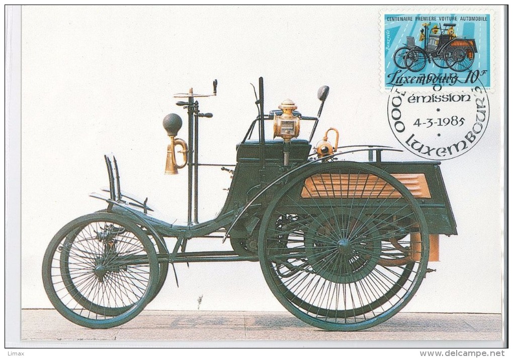 Luxembourg Voiture Automobile Auto Benz Velo - Lettres & Documents