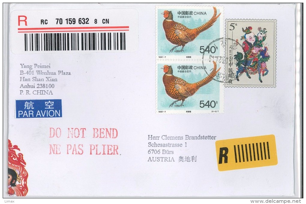 China Fasan Pferd Reiter - Enveloppes