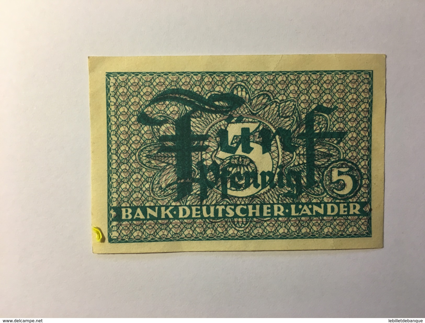 Bank Deutscher Lander 5 Pfennig - Sammlungen