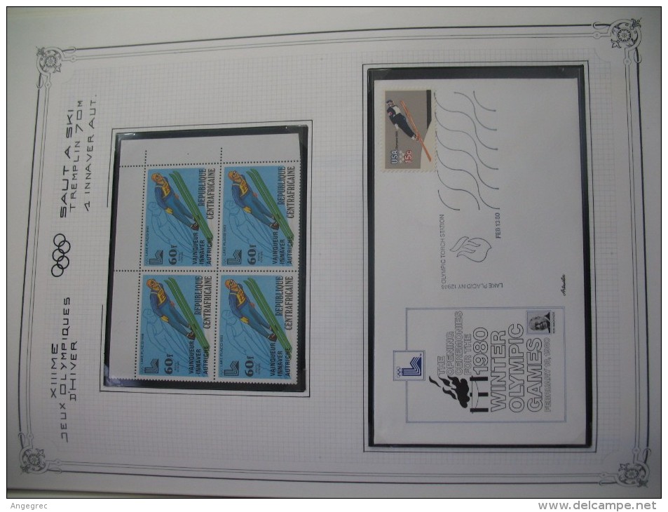 Jeux Olympiques  D´ Hiver 1980   " Lake PLACID " - Hiver 1980: Lake Placid