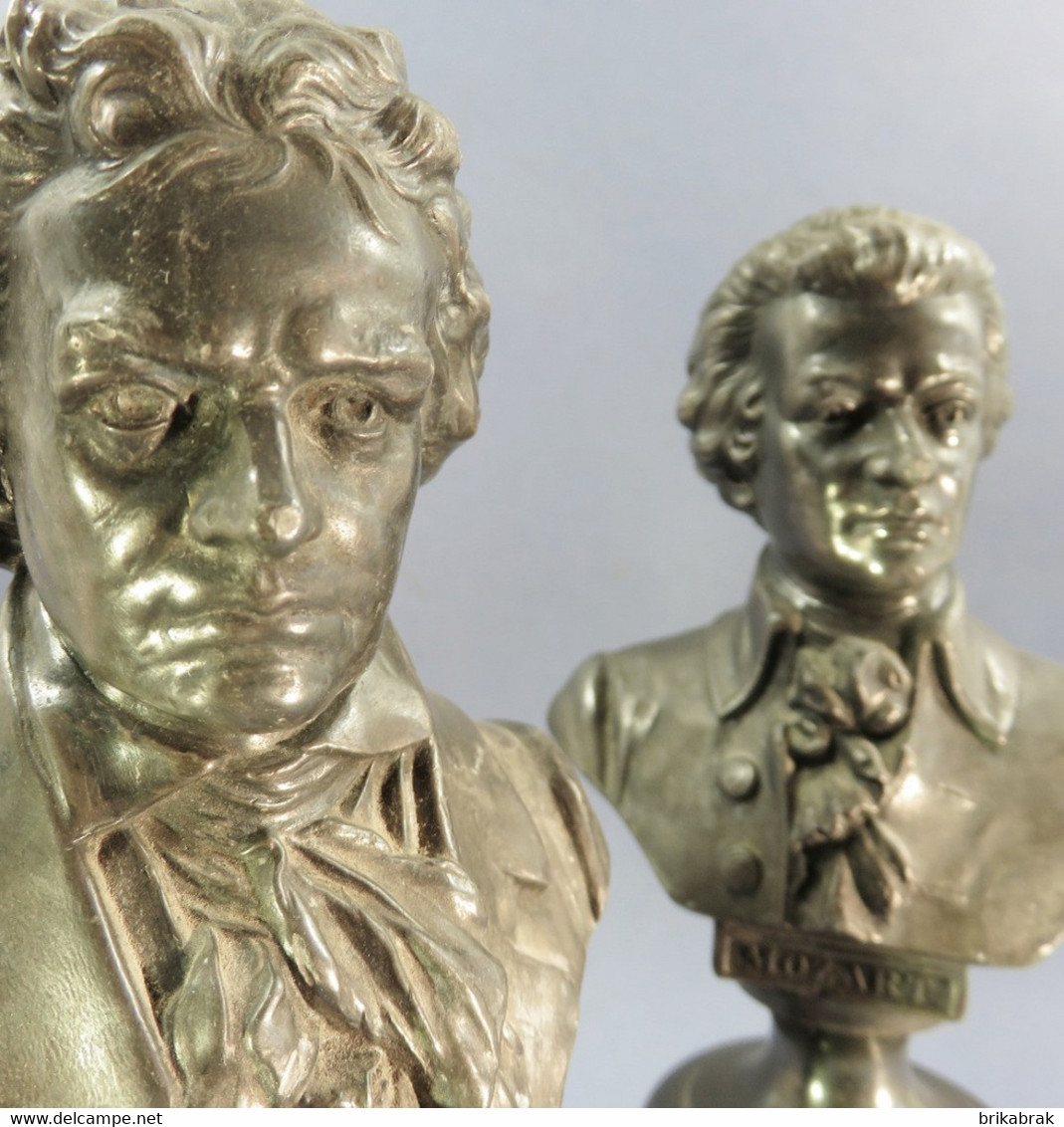 ° STATUES BEETHOVEN & MOZART + Musique Musicien Classique Sculpture - Autres & Non Classés