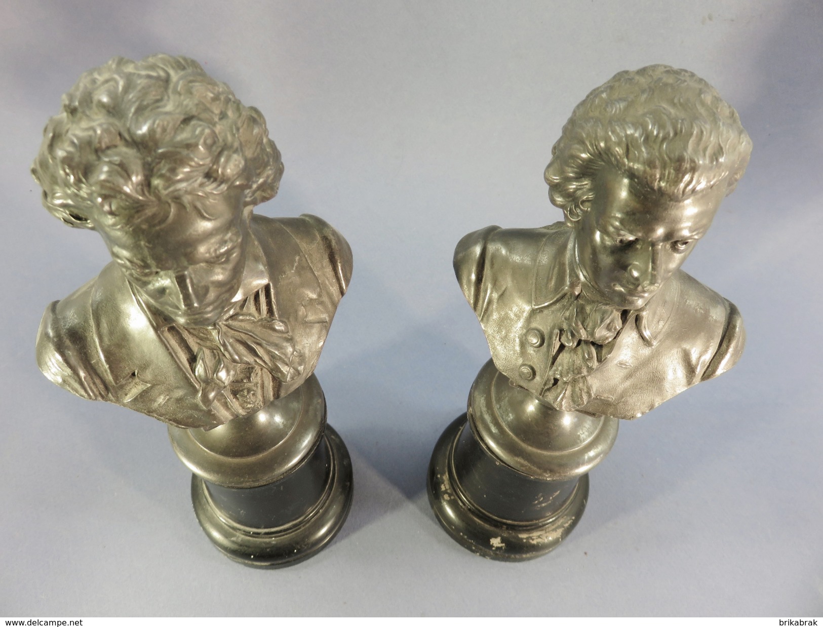 ° STATUES BEETHOVEN & MOZART + Musique Musicien Classique Sculpture - Autres & Non Classés