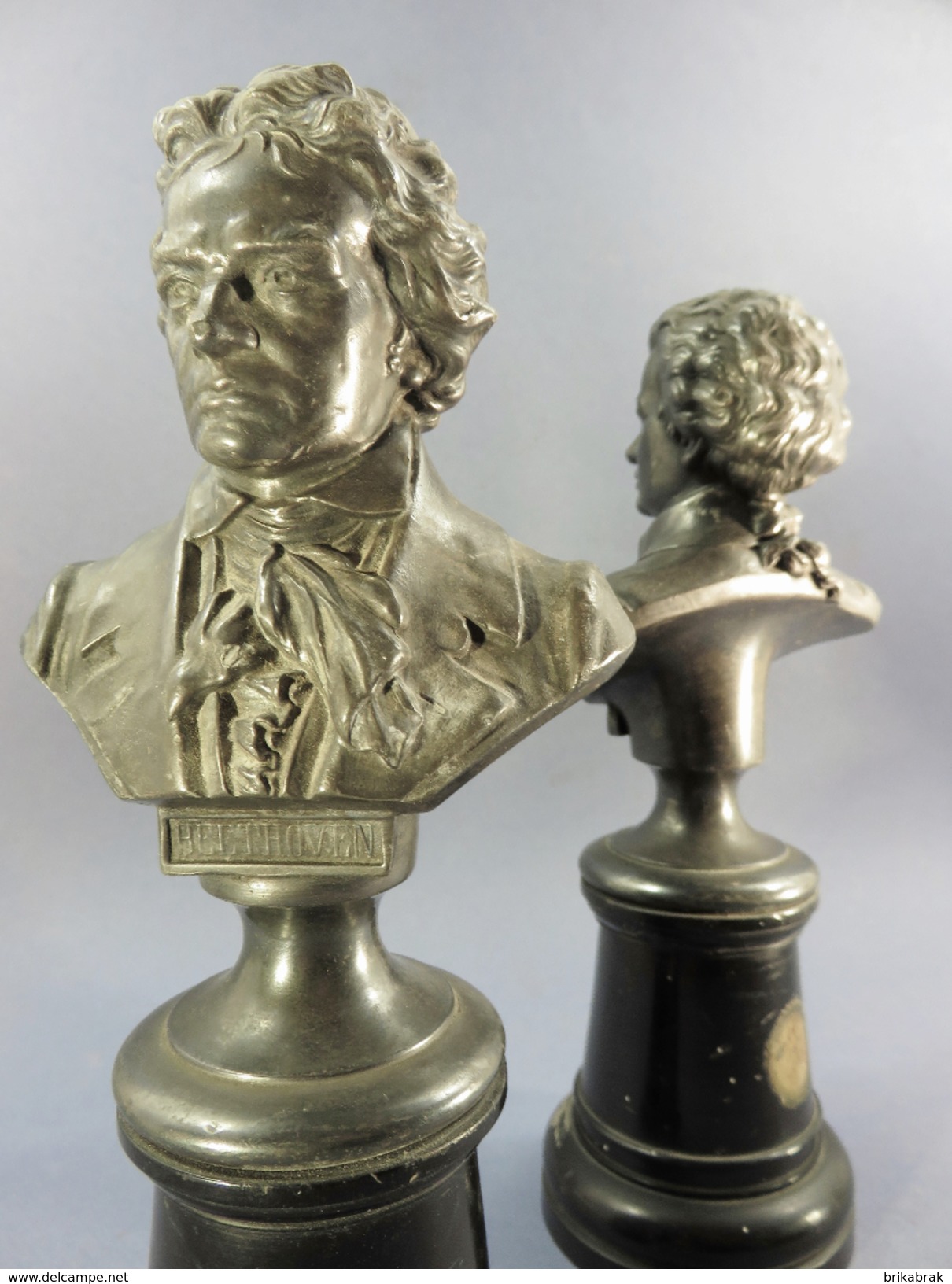 ° STATUES BEETHOVEN & MOZART + Musique Musicien Classique Sculpture