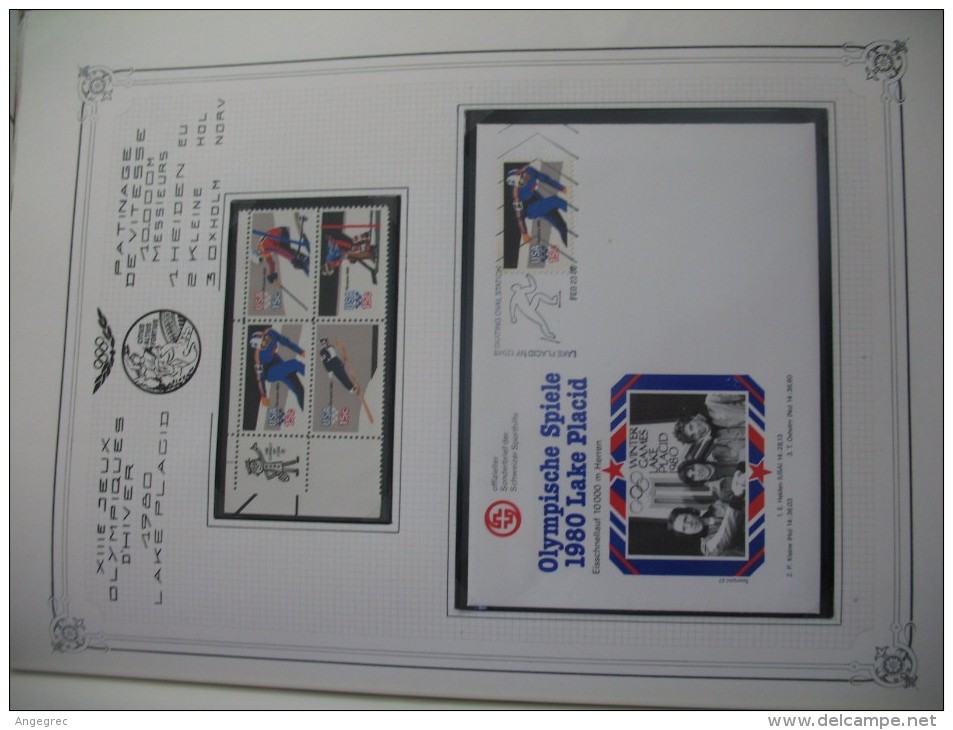 Jeux Olympiques  D´ Hiver 1980   " Lake PLACID " - Hiver 1980: Lake Placid