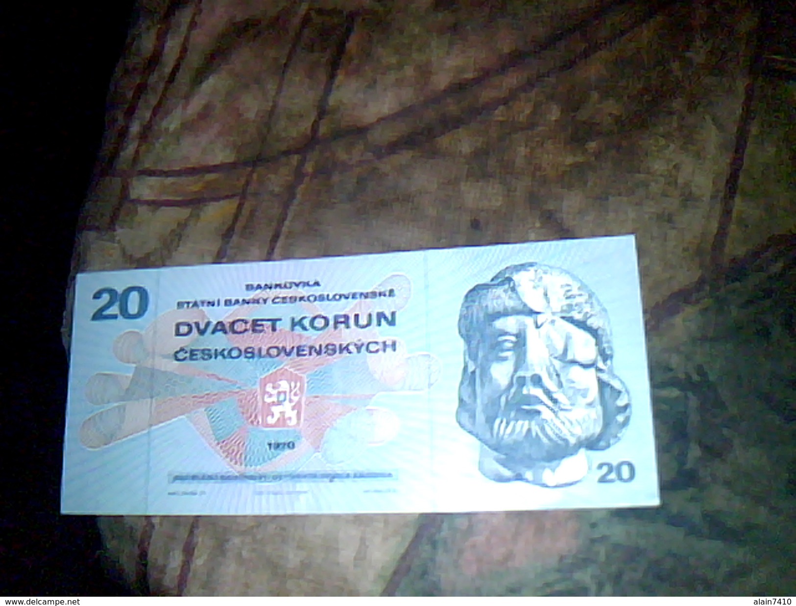 Billet De Banque De Tchécoslovaquie De 20 Couronnes  (KORUN)  TBE Ayant Circulé Année 1970 - Czechoslovakia