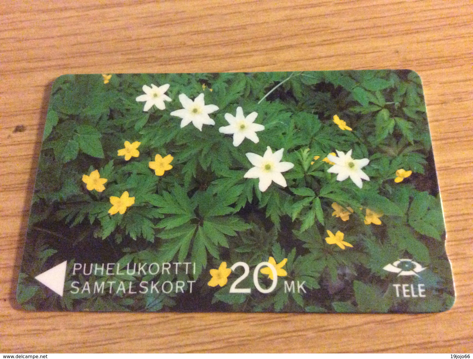 Early Used Phonecard Magnetic GPT  - Flowers - 20 MK - Normal Used - Finlande