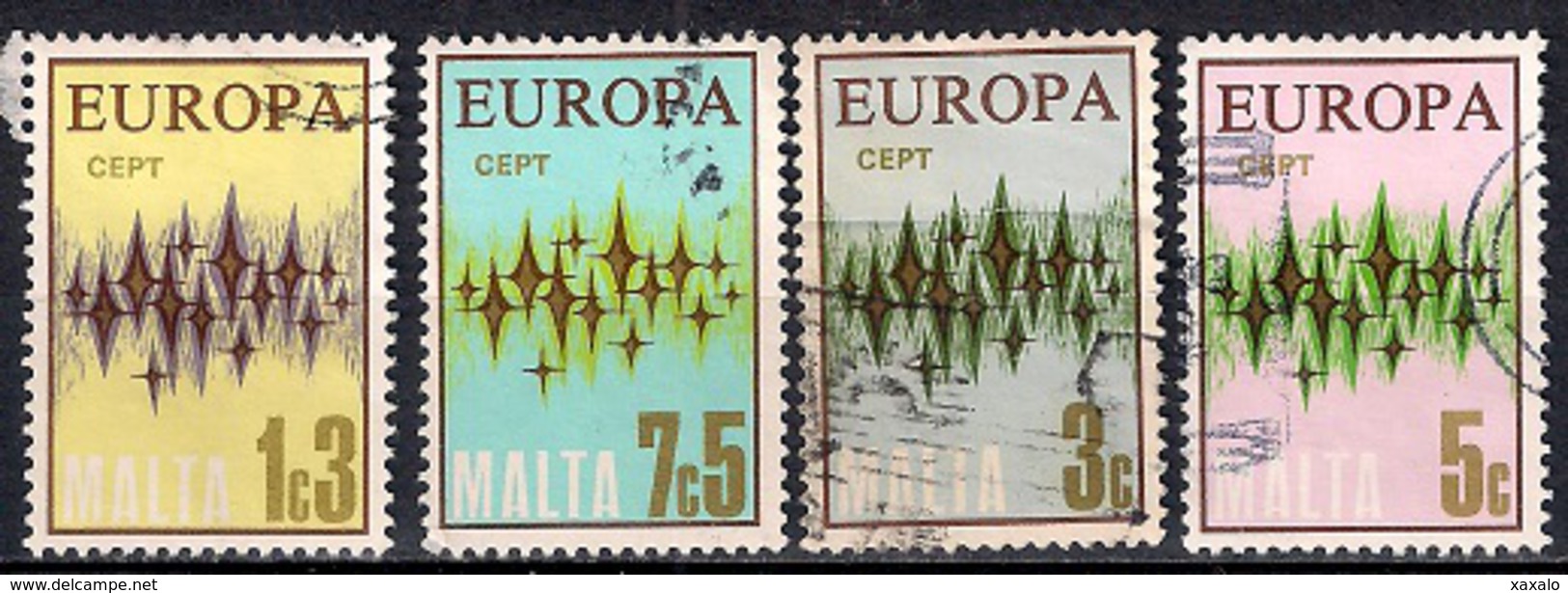 Malta 1972 - EUROPA Stamps - Stars - Malta