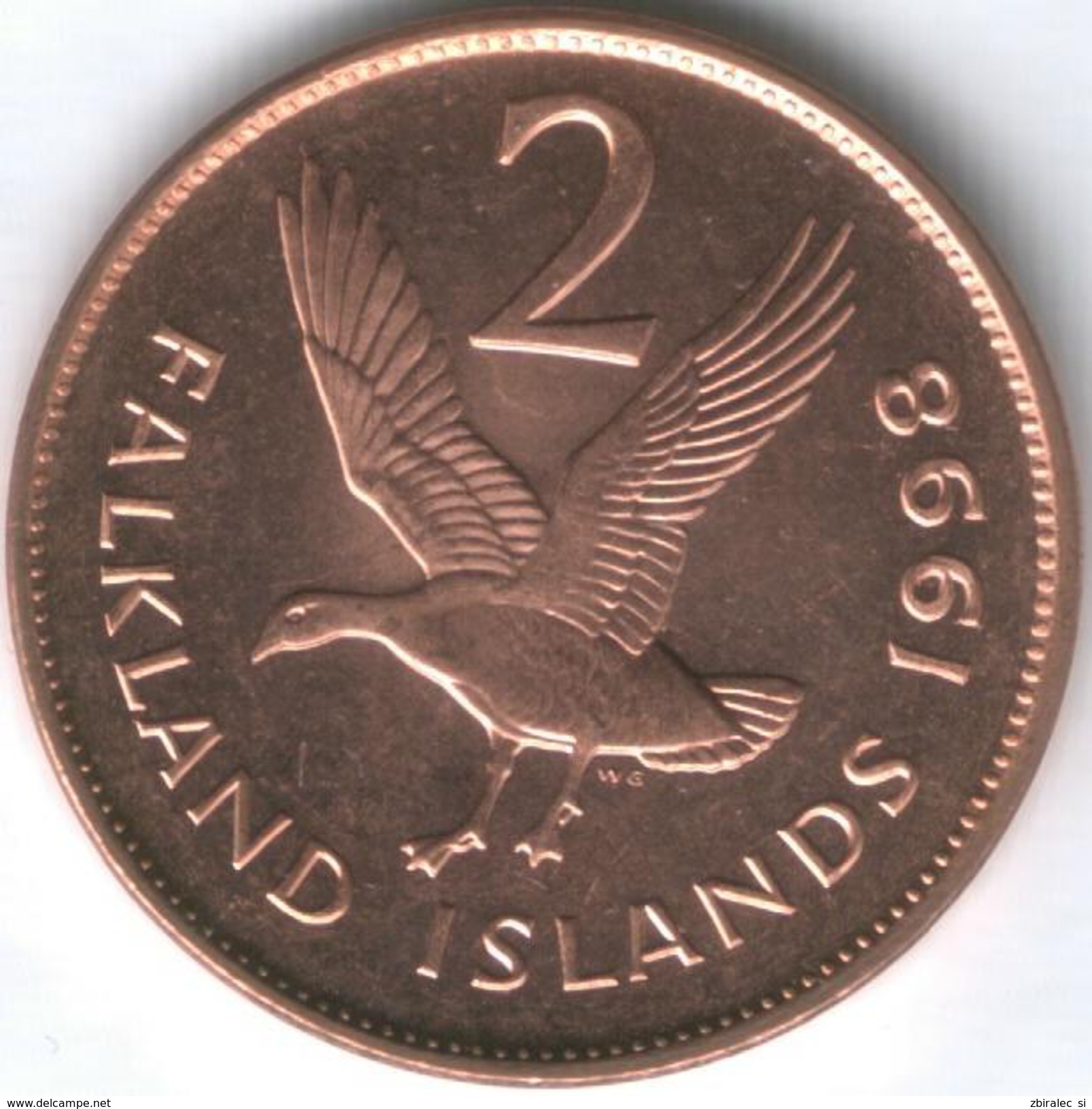 Falkland Islands 2 Pence 1998 UNC Coin - Falkland Islands