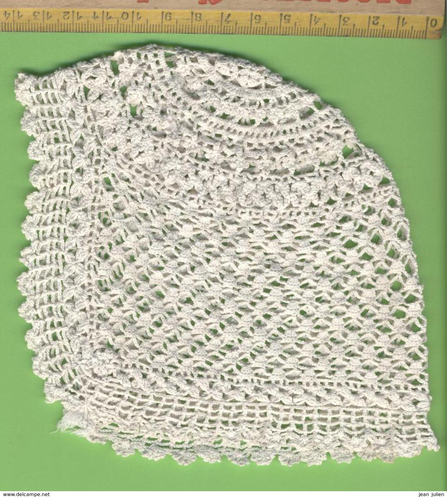 ANCIENNE COIFFE -  BEBE  - BONNET - DENTELLE AU CROCHET - Voor 1900