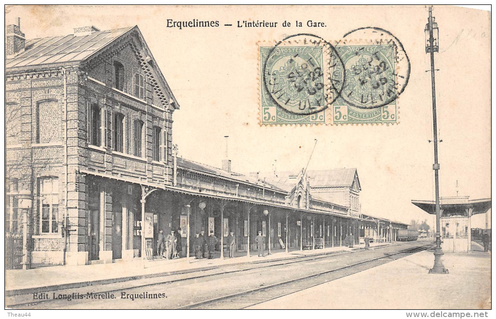¤¤  -  BELGIQUE  -  ERQUELINNES  -  L'Intérieur De La Gare  -  Chemin De Fer   -  ¤¤ - Erquelinnes