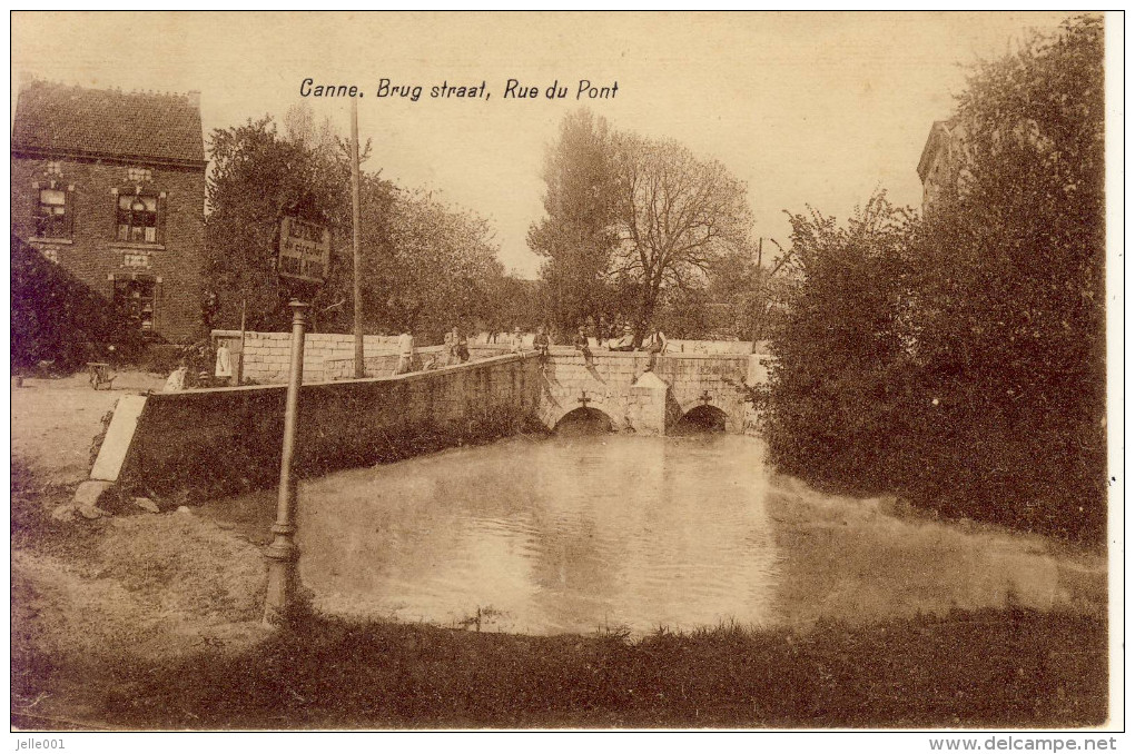 Canne Brug Straat Rue Du Pont 1930 - Riemst