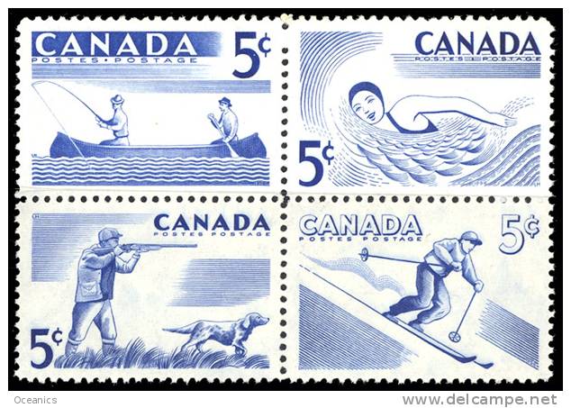 Canada (Scott No. 368a - Sports De Récréation / Recreation Sports) [**] - Neufs