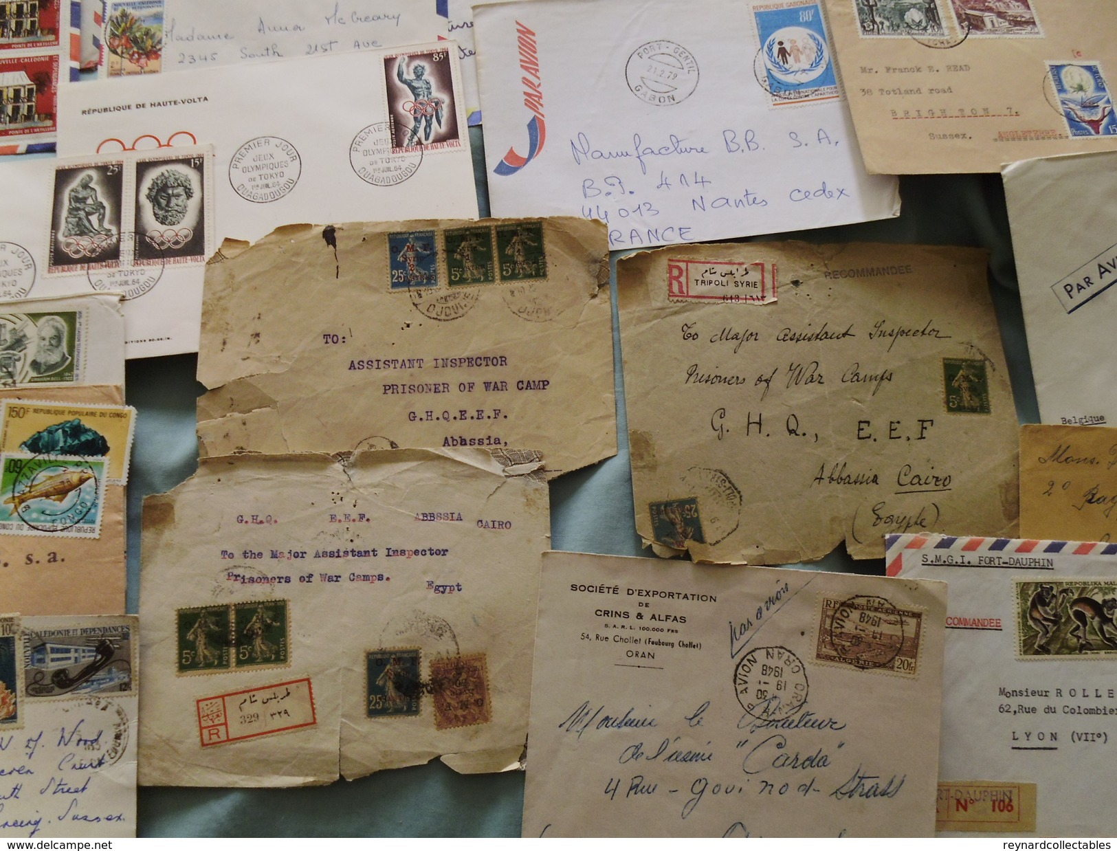 France & former Colonies, cover lot (150). Mauritania, Gabon, Tchad,Algeria ,N.Caledonia+ France covers inc Art blocks++