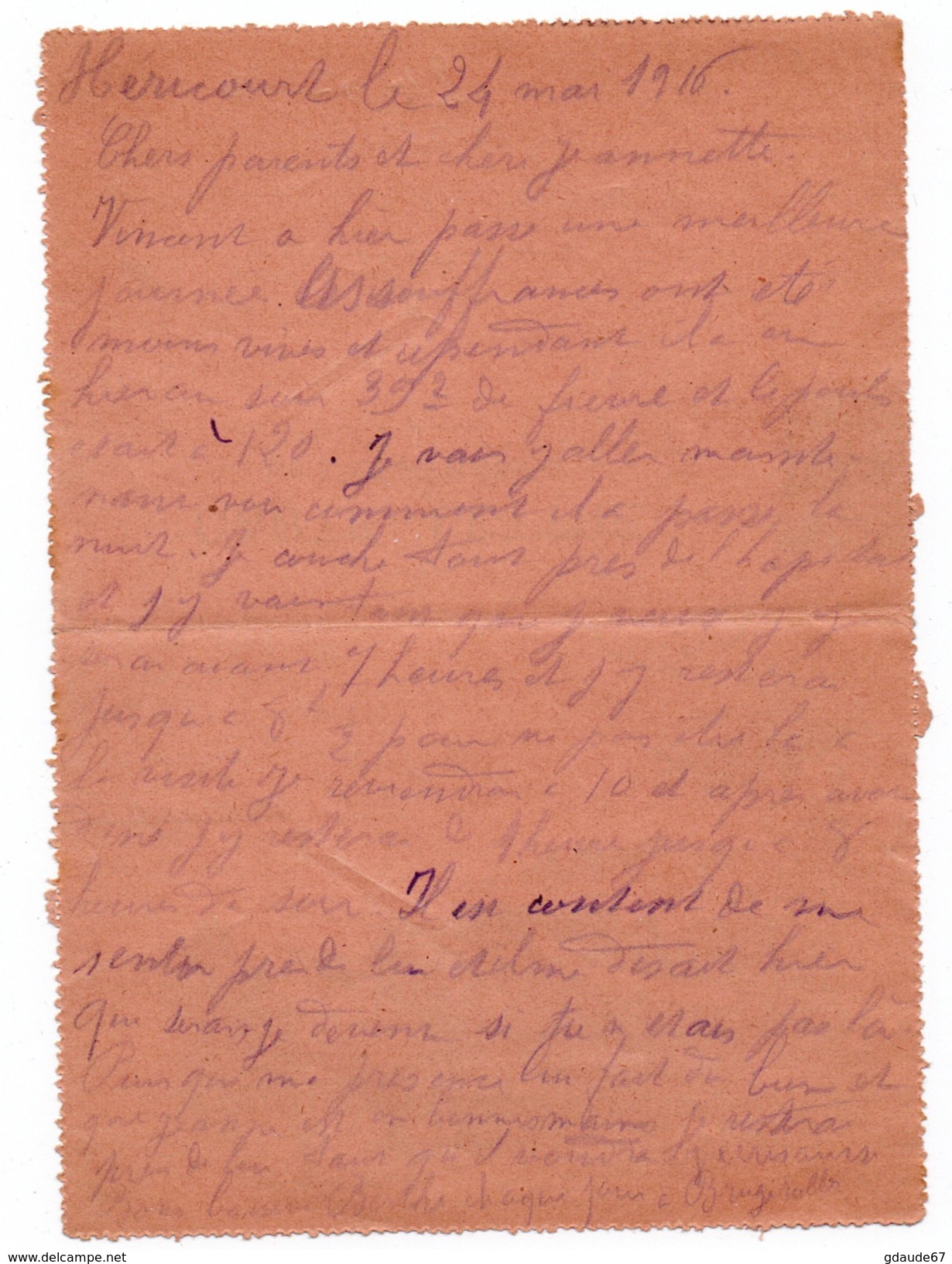 CARTE LETTRE DE L'ESPERANCE "NOTRE MERVEILLEUX 75" - FRANCHISE MILITAIRE - Lettres & Documents