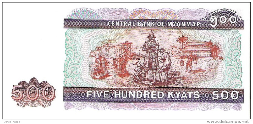 Myanmar - Pick 79 - 500 Kyats 2004 - Unc - Myanmar